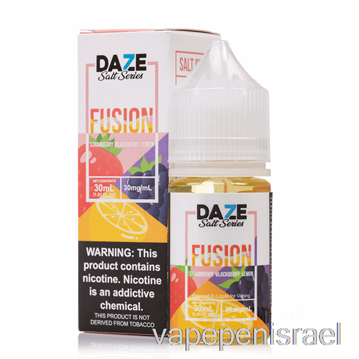 חד פעמי Vape Israel תות אוכמניות לימון - 7 Daze פיוז'ן מלח - 30 מ"ל 30 מ"ג